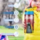thumbnail image 5 of Exploding Kittens Botella de Agua con Tapa Pop Top de Un Toque, Acero Inoxidable, a Prueba de Fugas, para Deportes, Botella Infantil azul 12 oz, 5 of 6