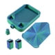 thumbnail image 1 of Bandeja Para Manualidades Con Diamantes Y Tapa, Organizador Versátil De Cuentas Para Taller De Punto De Cruz, Azul Y Verde, 1 of 5