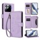 thumbnail image 1 of Funda Cartera Mariposa para [Xiaomi 15T Pro] con Soporte y Cremallera Morado claro, 1 of 6