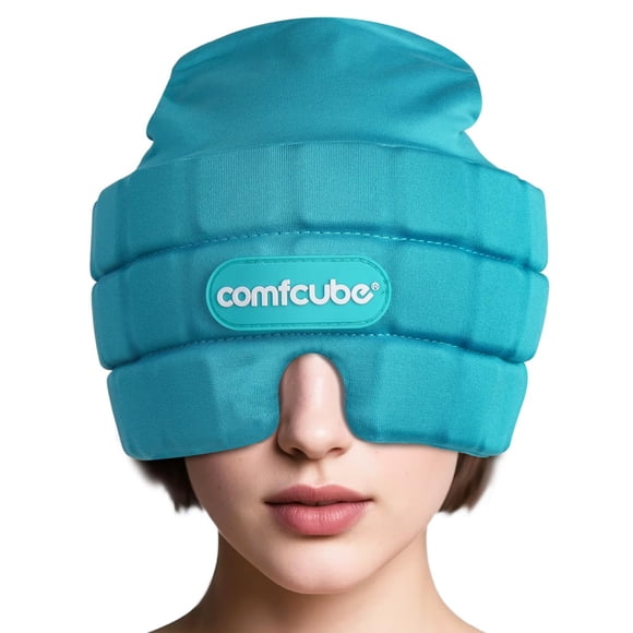 Gorra de hielo Comfcube para aliviar la migraña y el dolor de cabeza, 2 horas de frío