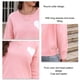 thumbnail image 5 of Suéter de mujer con cuello redondo y estampado de corazón, suéter de punto informal para el día de San Valentín, para otoño e invierno., 5 of 6