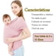 thumbnail image 2 of Fular Portabebés Manos Libres Portabebés Transpirable Portabebés Transpirable Para Recién Nacidos Y Niños Pequeños Portabebés Ajustable Para Mamá Y Papá (rosa), 2 of 6