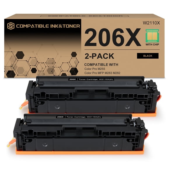 Cartucho de tóner negro S SMARTOMNI 206X (2 unidades) para HP M283cdw