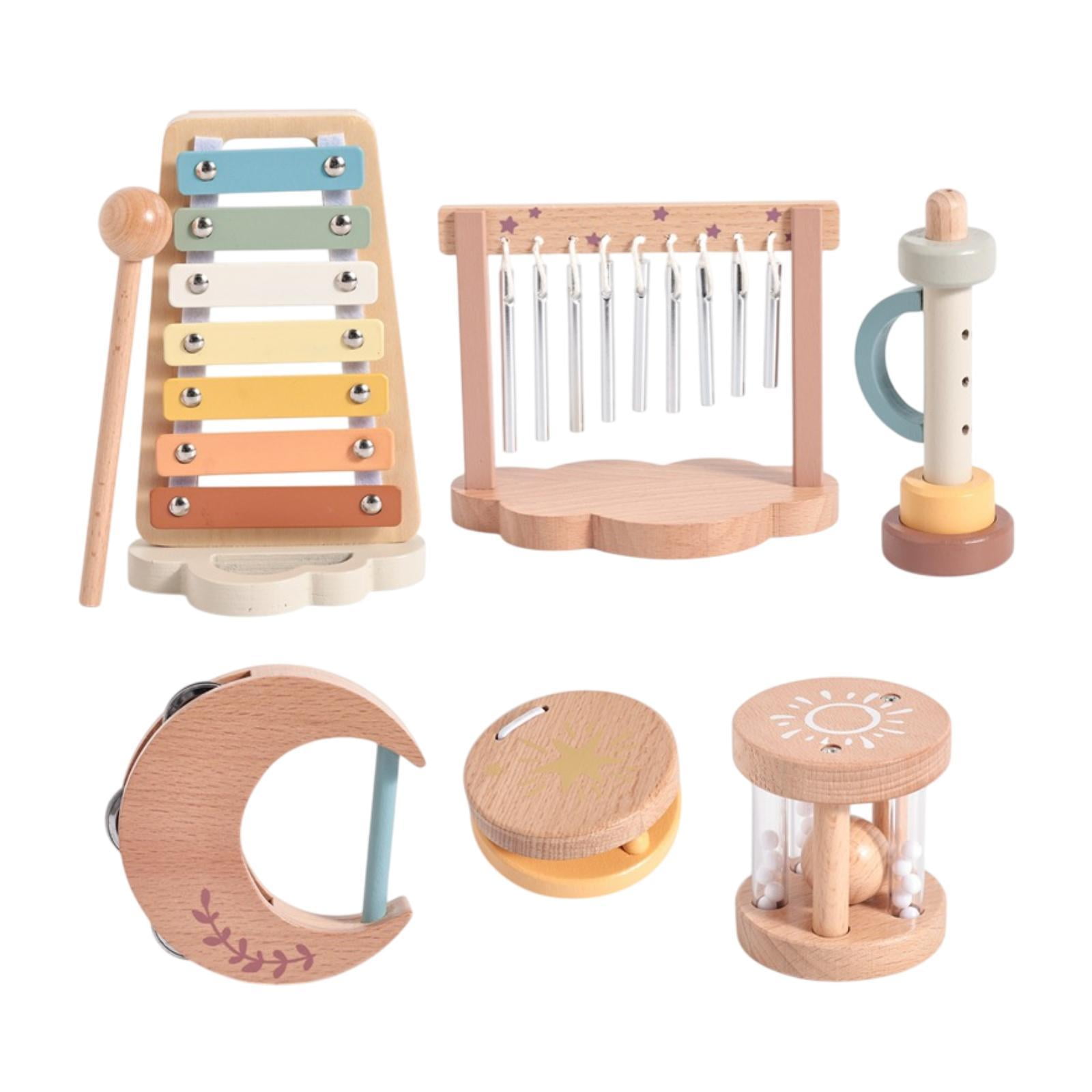 Bothyi - 6 Piezas De Instrumentos Musicales Para Bebés, Desarrollo Educativo Para Regalo De Cumpleaños Para Bebés