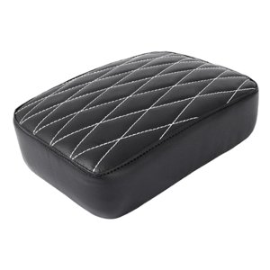 Ioensy - Almohadilla De Cuero Para Pasajero, Almohadilla Para Asiento De Pasajero Para Harley, Repuestos Rómbicos