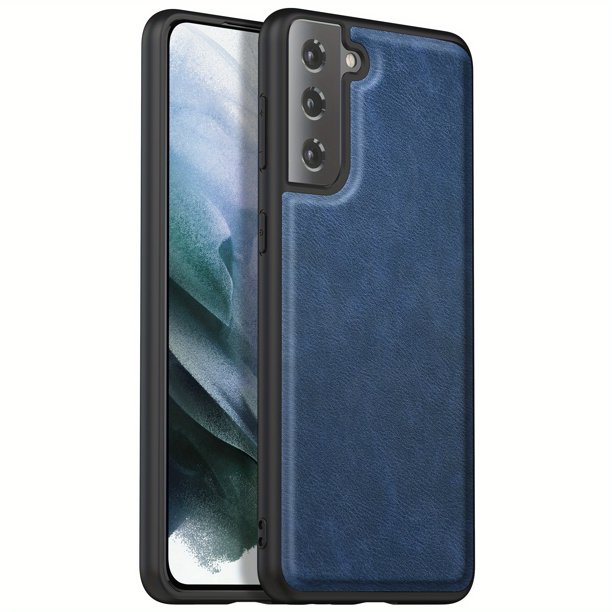 Premium Business Retro Style Back Cover Artificial Leather Case, Full Wrap Ultra-thin TPU Shock Absorption Fashion Anti-fingerprint, For, Samsung Galaxy S21 5G /S21 Plus + 5G/S21 Ultra 5G Phone Case