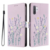 Foxdock Funda Tipo Cartera Para Samsung Galaxy Note 10 Plus Con Soporte Y Correa – Diseño De Patrones Lindos