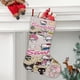 thumbnail image 2 of Sanrio Tema: Calcetines de Navidad, fino lino blanco para colgar en escaleras y chimenea, decoración navideña para el hogar, regalo de Navidad. 45cm × 32cm, 2 of 5