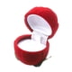 thumbnail image 2 of Bonita Caja De Anillo, Joyero De Terciopelo Para Boda, Anillo De Compromiso, Día De San Valentín, Rosa Roja, 2 of 5