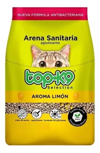 Arena Aglutinante Topk9 4 Kg Limón