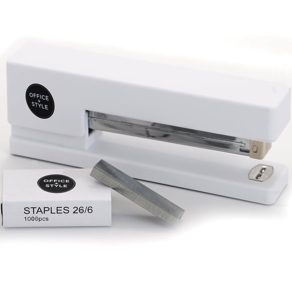 Engrapadora Office Style sin atascos blanca de 20 hojas