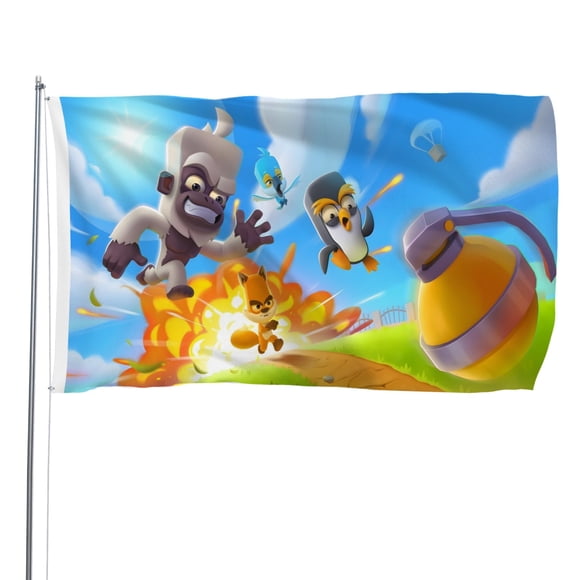 Bandera Impresa Zoo Battle Arena Desmarcar 90 cm x 150 cm