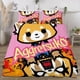 thumbnail image 3 of Aggretsuko 3-Piece Bedding Set For Kids Boys Girls Adult Cartoon Warm Cute Fashion Holiday Present Gift Bed Sheets, 3 of 5