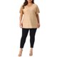 thumbnail image 2 of Agnes Orinda Blusas de Mujer Tallas Grandes Cuello en V Metálico Manga Corta Camiseta Tops de Fiesta 3X Champán, 2 of 6