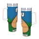 thumbnail image 4 of Pou Vaso aislado de acero inoxidable con asa, diseño temático, regalo para familia, amigos y fans; incluye pajita y encaja en el portavasos estándar, 40 oz, 4 of 6