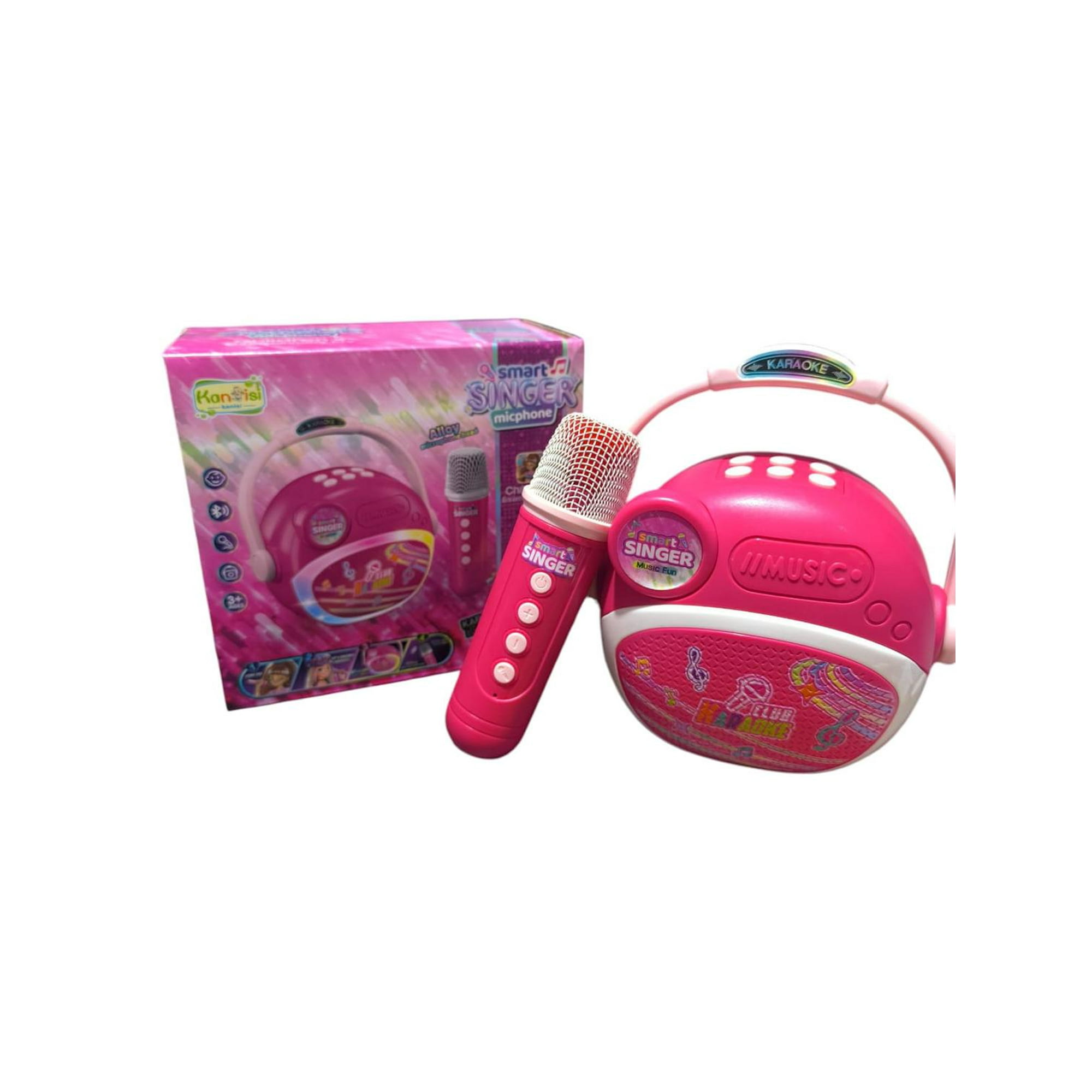 Genérico - Parlante Altavoz Con Microfono Para Niña Rosa