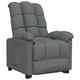 thumbnail image 1 of Sillón Reclinable Casafoyer Tela Gris Oscuro, 1 of 3