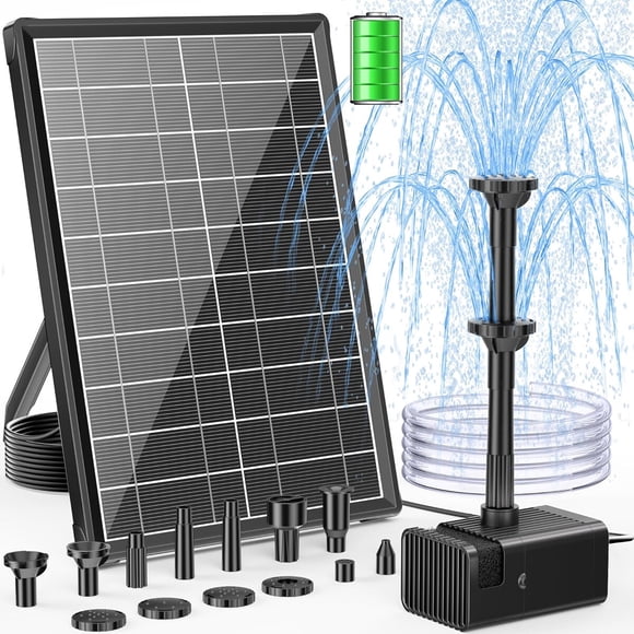 Bomba Fuente Solar POPOSOAP 8W Batería 3600mAh