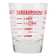 thumbnail image 1 of Vaso medidor de vidrio pequeño (oz/ml/cucharadita/cucharada), 4 escalas, 1 onza (30 ml), herramienta de cocina, 1 of 8