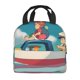 thumbnail image 2 of Ponyo Bolsa Térmica Portátil con Forro de Aluminio Grueso, Bolsa Térmica Impermeable y Hermética para Trabajo, Escuela y Picnic, Nevera Portátil para Entrega de Comida para Adultos y Niños 22*20*13cm, 2 of 6