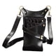 thumbnail image 4 of Bolsa de almacenamiento para herramientas de peluquería, cinturón de hombro para peines, cortapelos y estuche. Negro, 4 of 5