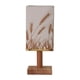 thumbnail image 5 of Lámpara De Mesa De Noche Decorativa Con Pantalla De Tela De Lino Base De Madera De Trigo Blanco Cálido, 5 of 5