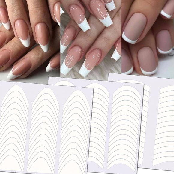 Pegatinas para Arte de Uñas TailaiMei 1368 Piezas Manicura Francesa