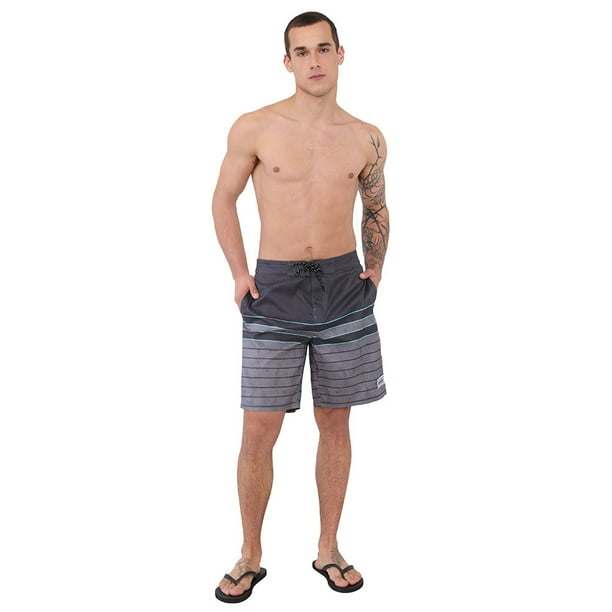 Traje de Baño Hombre Gris Surfer Corona