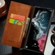 thumbnail image 2 of Luxury Artificial Leather Wallet Clip Protective Case Suitable For Samsung Galaxy Galaxy S22 Ultra Case, 2 of 3
