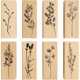 thumbnail image 1 of Timbres de goma florales de madera DIYOOHOMY, 1 of 3