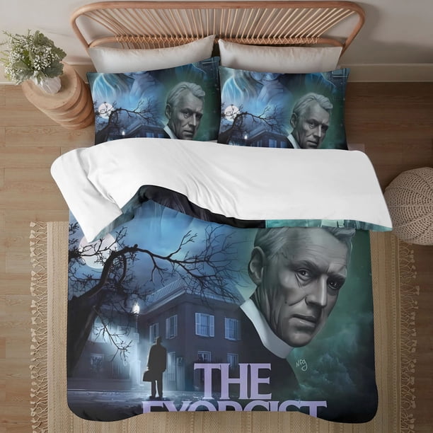 The Exorcist Soft 3D Printed Duvet Cover Bedding Set with Comforter Cover 3 Piece Set