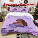 thumbnail image 1 of 3pcs Ayliva Purple Dream Floral Printed Bedding Set Featuring a Soft Duvet Cover And Two Pillowcases, 1 of 5