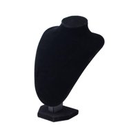 Magideal - Busto De Joyería Con Cadena Para Collar, Exhibición De Collar, Maniquí, Colgante, Modelo De Collar, Accesorios De Fotografía Para Niñas, Organizador D Terciopelo Negro 21X15