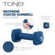 thumbnail image 4 of Set de mancuernas Tone Fitness de 22,7 kg con neopreno y rack incluido, 4 of 8