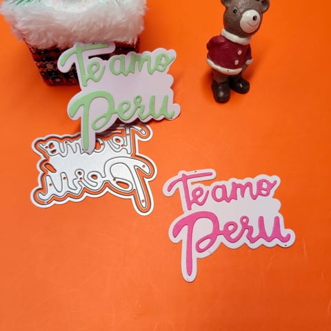 Feemkota - Troquelados Para Hacer Tarjetas Te Amo En Español, Álbumes De Recortes, Manualidades