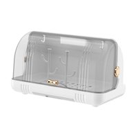 Magideal - Caja De Almacenamiento Para Vajilla, Escurridor De Platos Y Cuencos, Organizador A Prueba De Polvo, Portavasos De Escritorio, Soporte Para Tazas De Té Blanco