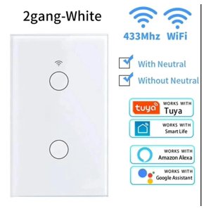 Universal - Interruptor Inteligente Wifi Blanco Blanco