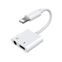 Genérico - Adaptador Lightning A Aux Y Lightning Compatible Con Iphone