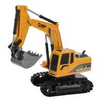Genérico - Retroexcavadora Rc 1:24 6 Canales Color Amarillo