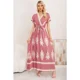 thumbnail image 2 of Maxi Vestido Largo Mujer Cruzado Estampado Casual Eventos 3383, 2 of 3