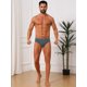 thumbnail image 2 of INSPIRE CHIC Ropa interior triangular para hombre de cintura media, transpirable, suave y cómoda, calzoncillos diarios 28 gris, 2 of 5