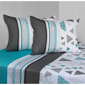 Genérico - Sabanas Super King Af Cannon 144 Hilos Diseño Trigono