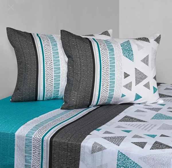 Genérico - Sabanas Super King Af Cannon 144 Hilos Diseño Trigono