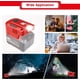 thumbnail image 5 of Inversor de Batería de 150 W para Einhell 18 V Batería de Ion de Litio, DC 18 V a AC 220 V - Convertidor de Voltaje de 230 V con 2 USB y Luz de Trabajo LED de 200 LM Onda Sinusoidal para Einhell B..., 5 of 7
