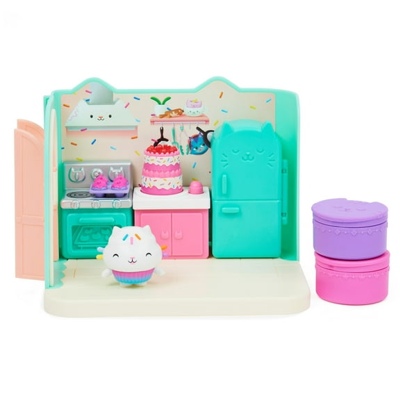 Set de Cocina Gabby's Dollhouse Bakey con Cakey Cat