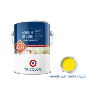 Esmalte Al Agua Profesional 1 Gl (3.78Lt) Amarillo Maravilla - Tricolor