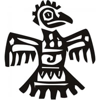 Rienda Libre Graphics - Decomural Aztec Parrot Tribal Birds Ws-15567