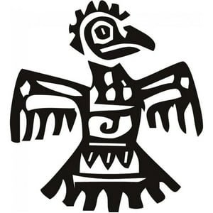 Rienda Libre Graphics - Decomural Aztec Parrot Tribal Birds Ws-15567