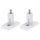 thumbnail image 1 of 2 piezas de bisagra de tapa de asiento de inodoro, pernos rectangulares de agujero ciego de 45 mm con tuercas y arandelas para fijaciones de tapa superior de asiento de inodoro, blanco, 1 of 7