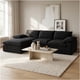 thumbnail image 1 of Sofa Seccional Izquirdo Luciano Resolte Indenpendiente Negro Liso, 1 of 8
